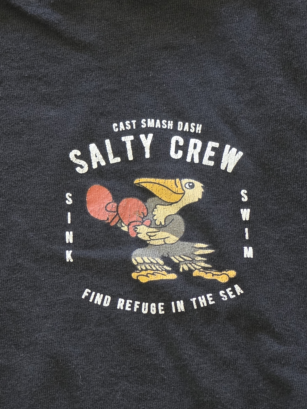 Salty Crew Men's Black Graphic Short Sleeve T-Shirt Size S - Picture 6 of 10